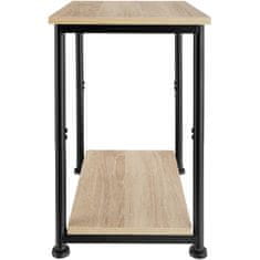 tectake Odkladací stolík Yonkers 38,5x30x51,5cm - Industrial svetlé drevo, dub Sonoma