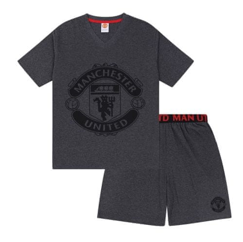 Fan-shop Pyžamo MANCHESTER UNITED Short grey Velikost: XL