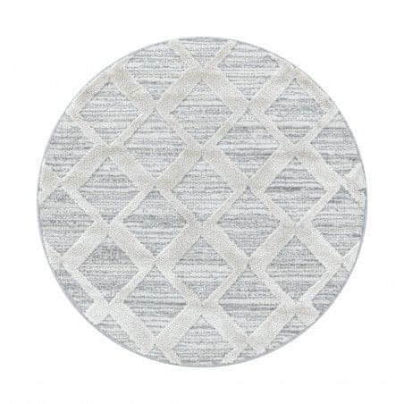 Ayyildiz AKCIA: 80x80 (prúmer) kruh cm Kusový koberec Pisa 4703 Grey kruh
