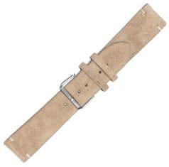 RhinoTech univerzálny remienok Genuine Suede Leather Quick Release 22mm RTPS-012-BE, béžový