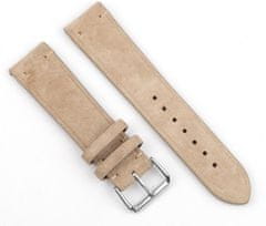 RhinoTech univerzálny remienok Genuine Suede Leather Quick Release 22mm RTPS-012-BE, béžový