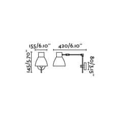 FARO Barcelona FARO CELIA nástenná lampa, čierna