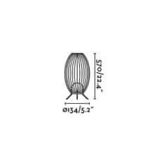 FARO Barcelona FARO CAGE, tmavo šedá, prenosná stojaca lampa