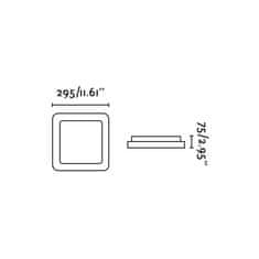 FARO Barcelona FARO IRIS 295 stropné svietidlo, šedá