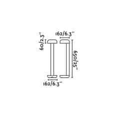 FARO Barcelona FARO GROW 650 stojacia lampa, tmavo šedá, h 65cm