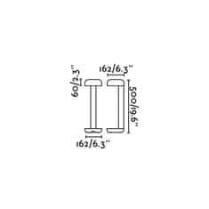 FARO Barcelona FARO GROW stojaca lampa, tmavo šedá, h 50cm