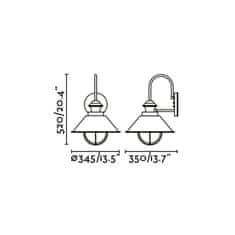 FARO Barcelona FARO NÁUTICA-G nástenná lampa, hrdzavá