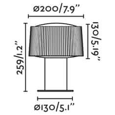 FARO Barcelona FARO MUFFIN stĺpiková lampa, tmavo šedá, H300