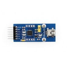 Waveshare Adaptér USB UART na čipe CP2102 Konektor MiniUSB