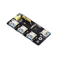 Waveshare Adaptér PCIe na 4x USB 3.2 Gen1, pre dosku Raspberry Pi CM4