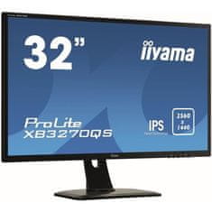 VERVELEY Obrazovka pre PC, IIYAMA ProLite XB3270QS-B1- 32 WQHD, IPS panel, 4 ms, DisplayPort / HDMI / DVI
