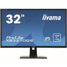VERVELEY Obrazovka pre PC, IIYAMA ProLite XB3270QS-B1- 32 WQHD, IPS panel, 4 ms, DisplayPort / HDMI / DVI