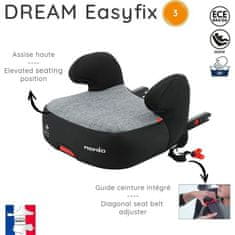 VERVELEY NANIA Dream Isofix Group 3 low booster, od 22 do 36 kg, sivá