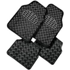 VERVELEY PVC METALLIC čierny koberec