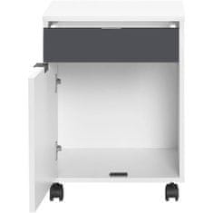 Kancelársky box COMPO, mobilný, biely, š 45 x d 40 x v 60 cm. 40 x H 60 cm