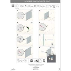 VERVELEY Saint-Gobain TAPISSIER sklenený podstavec pod baldachýn získaný digitálnou tlačou + smaltovanie 45X60