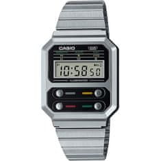 CASIO Vintage hodinky, CASIO, Multifunkčné, Oceľ