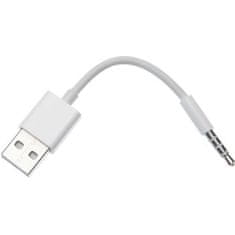 VERVELEY Adaptér APM USB-A / Jack, 3,5 mm, samec / samica, biely