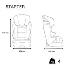 VERVELEY Autosedačka NANIA Auto Starter Eco, skupina 2/3, zmiešané dieťa