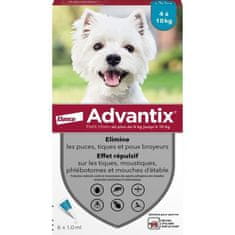 VERVELEY ADVANTIX 6, Pre malé psy od 4 do 10 kg