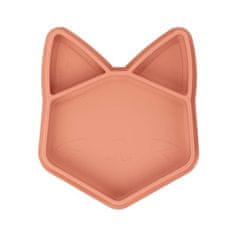 VERVELEY Babymoov Delená silikónová doska ISY PLATE Fox Terracotta