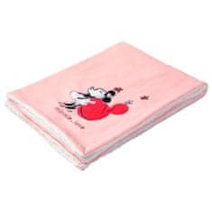 Disney Deka DISNEY Minnie z dvoch materiálov, 75 x 100 cm, 100% polyesterový flanel 220 g/m2