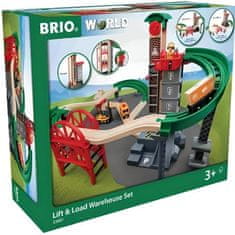 VERVELEY Brio World Grand Circuit Multimodal Platform, Krabica s 32 dielikmi, Drevená železničná trať, Ravensburger, Od 3 rokov, 33887