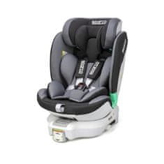 VERVELEY Detská autosedačka SPARCO otočná o 360°, skupina 0+/1/2/3, Isofix + opierka nôh, 9-25 kg, čierna/sivá