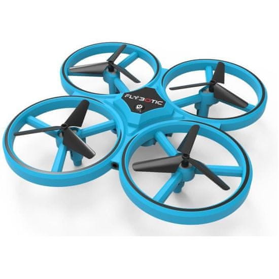 VERVELEY FLASHING DRONE, Mini dron s LED diódou, FLYBOTIC, Klasické diaľkové ovládanie + diaľkové ovládanie na zápästie, Looping 360