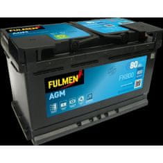 VERVELEY FULMEN Automatický START-STOP AGM akumulátor FK800 (+ vpravo) 12V 80AH 800A