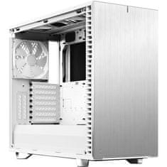 VERVELEY FRACTAL DESIGN Define 7 bielych priehľadných panelov z tvrdeného skla