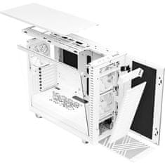 VERVELEY FRACTAL DESIGN Define 7 bielych priehľadných panelov z tvrdeného skla