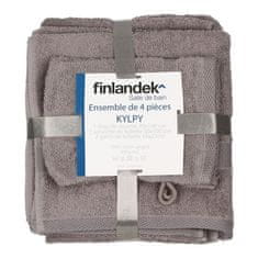 VERVELEY FINLANDEK set 1 uterák + 1 sprchový uterák + 2 rukavice KYLPY Grey