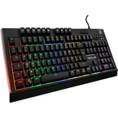 VERVELEY Klávesnica G-LAB Gaming Tellurium Illuminated Keyboard, so softvérom, podpora zápästia, FR