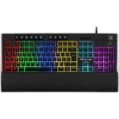 VERVELEY Klávesnica G-LAB Gaming Tellurium Illuminated Keyboard, so softvérom, podpora zápästia, FR