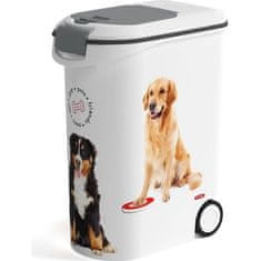 VERVELEY Kontajner na krmivo CURVER Love Pets 20 kg, biely, pre psov