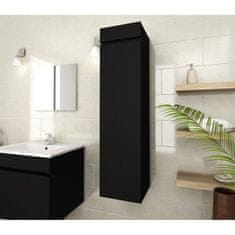 VERVELEY Kúpeľňový stĺp LUNA L 25 cm, matná čierna