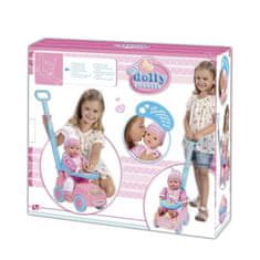 VERVELEY LOKO TOYS, Mäkká 36 cm bábika vrátane nosiča