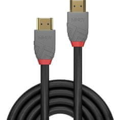 Lindy Lindy, 36953, Ultra vysokorýchlostný kábel HDMI, Anthra line, 2 m