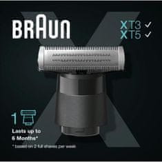 BRAUN Nabíjacia čepeľ Braun Series X pre zastrihávač, elektrický holiaci strojček, holiaca čepeľ, stylingová čepeľ, kompatibilné modely Series X, 1 ks.