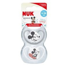 Nuk NUK Sada 2 cumlíkov SPACE Mickey, 6-18 mesiacov