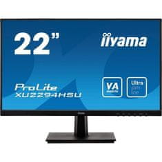 iiyama PC monitor, IIYAMA, PROLITE XU2294HS-B1, 22 FHD, VA panel, 4 MS, 75 Hz, HDMI / DisplayPort / VGA -.