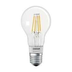 shumee OSRAM Smart + Connected LED žiarovka, E27 Standard, Stmievateľná teplá biela 5,5 W (= 50 W), Kompatibilná s Bluetooth Apple HomeKit