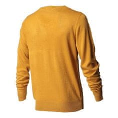 VERVELEY Pánsky kašmírový sveter so špicatým výstrihom KENSINGTON EASTSIDE Mustard