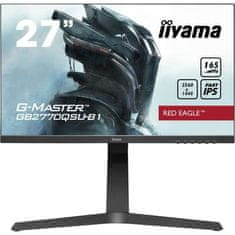 VERVELEY Obrazovka pre hráčov PC, IIYAMA G-Master Red Eagle, 27 WQHD, IPS panel, 0,5 ms, 165 Hz, HDMI / DisplayPort / USB 3.0, AMD FreeSync