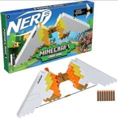 VERVELEY Nerf Minecraft Sabrewing Bow Motorizovaný luk, strieľa šípky, Nerf Elite 8-Dart Clip, inšpirovaný lukom Minecraft