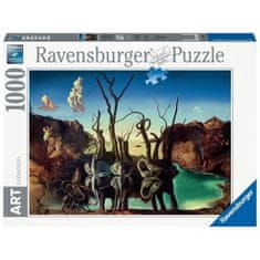 Ravensburger Ravensburger, Zberateľské puzzle 1000 dielikov, Labedy odrážajúce sa v slonoch / Salvador Dalí