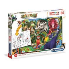 Clementoni Puzzle Clementoni, National Geographic Kids, 60 prvkov, Zafari