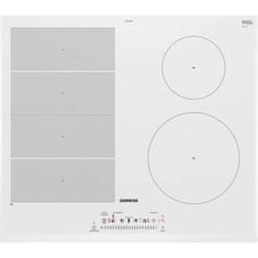 SIEMENS EX652FEB1F, Indukčná varná doska, 4 zóny, 7400W, D59,2 x D52,2cm, Sklenený povrch, Biela