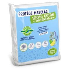 VERVELEY SWEET NIGHT Chránič vodotesný matrac proti roztočom Greenfirst prípravok na rastliny, 80 x 190/200 cm, biely